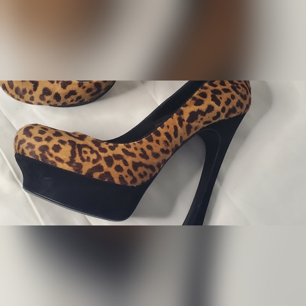 🔥HostPick🔥YSL-YvesSauntLaurent-40.5- pony hair animal print stilettos/pumps - - Picture 7 of 13